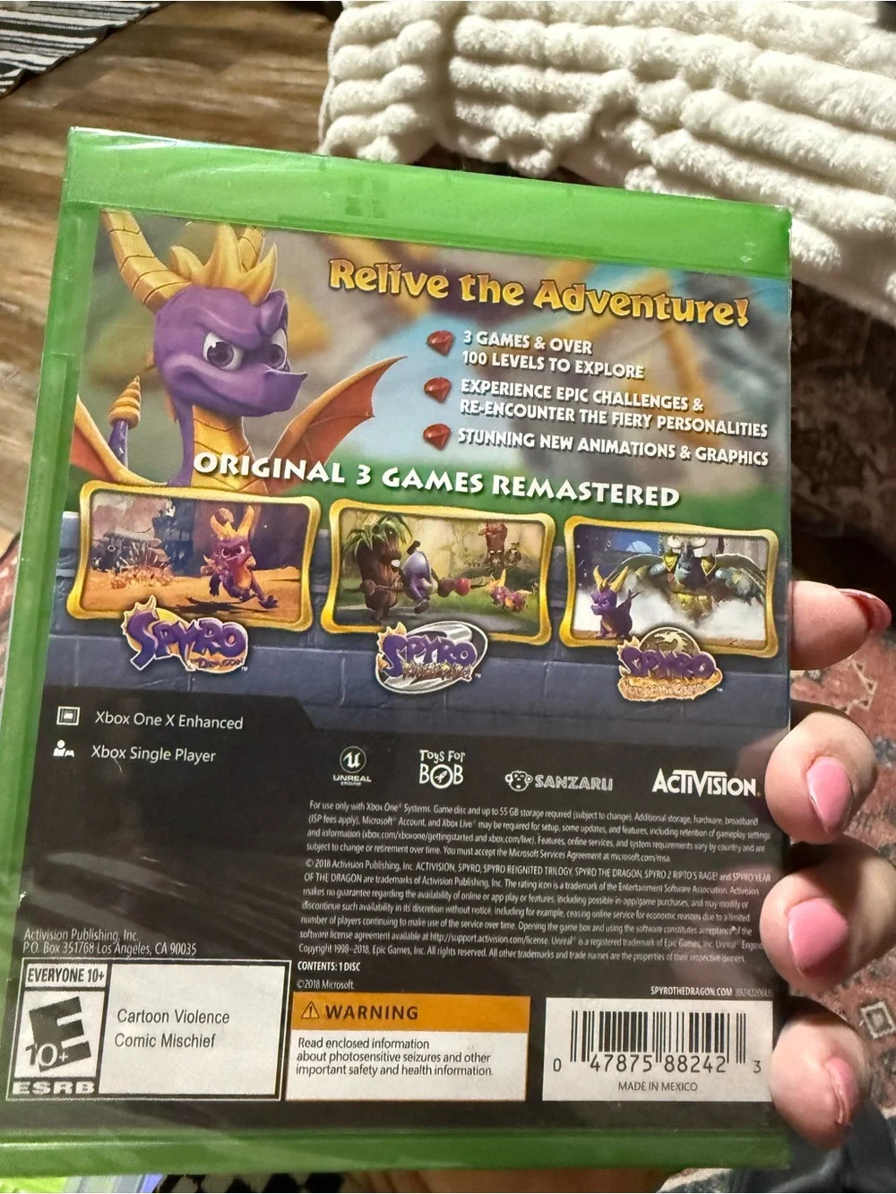 Spyro Reignited Trilogy Xbox One - Sealed brand new  Purple - Activision
